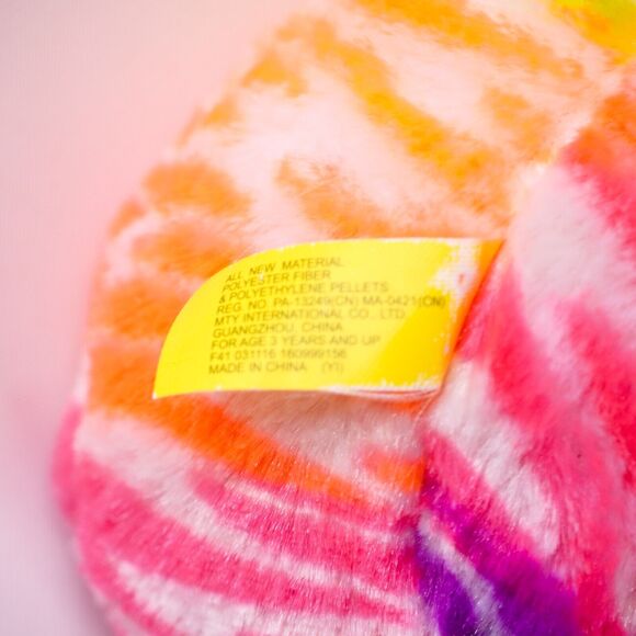 Peeps Neon Rainbow Bunny Rabbit Plush 10" Doll Toy Stuffed Animal Easter Plushie - Picture 6 of 7